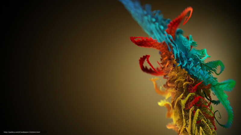 Colorful Abstract Swirl — Red, Dramatic