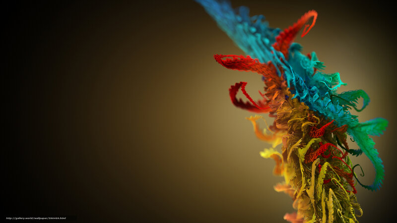 Colorful Abstract Swirl — Red, Dynamic, Digital Art