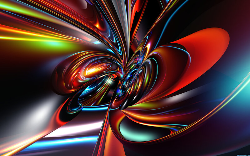 Colorful Abstract Swirl — Red, Dynamic, Swirls