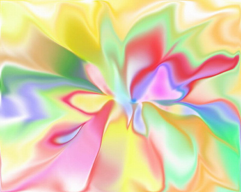 Colorful Abstract Swirl — Yellow, Vibrant