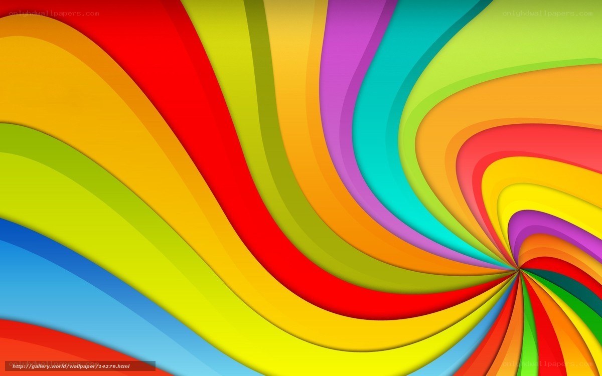 Colorful abstract swirl