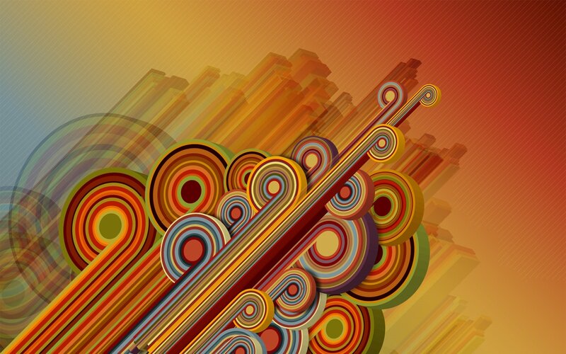 Colorful abstract swirls