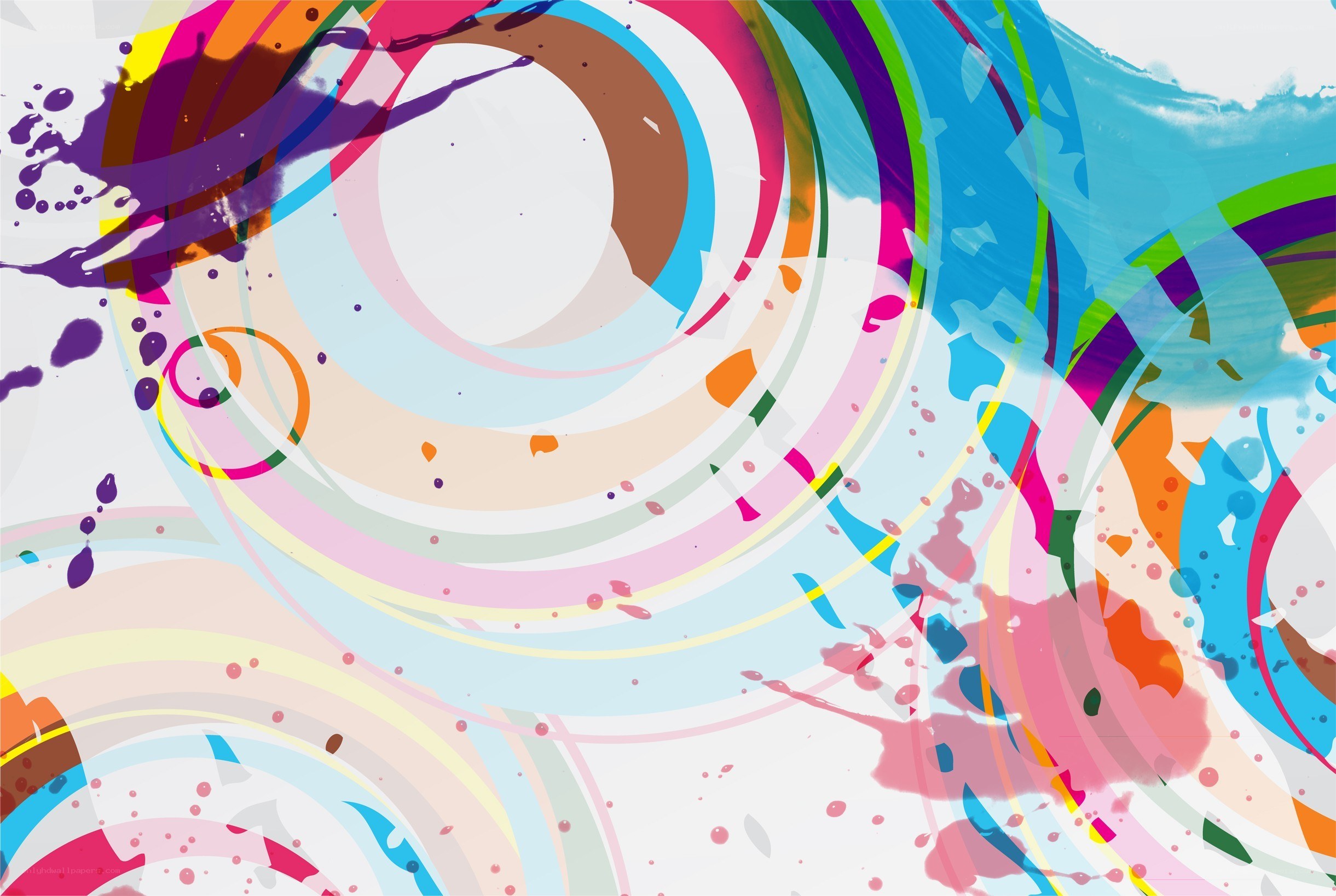 colorful abstract swirls