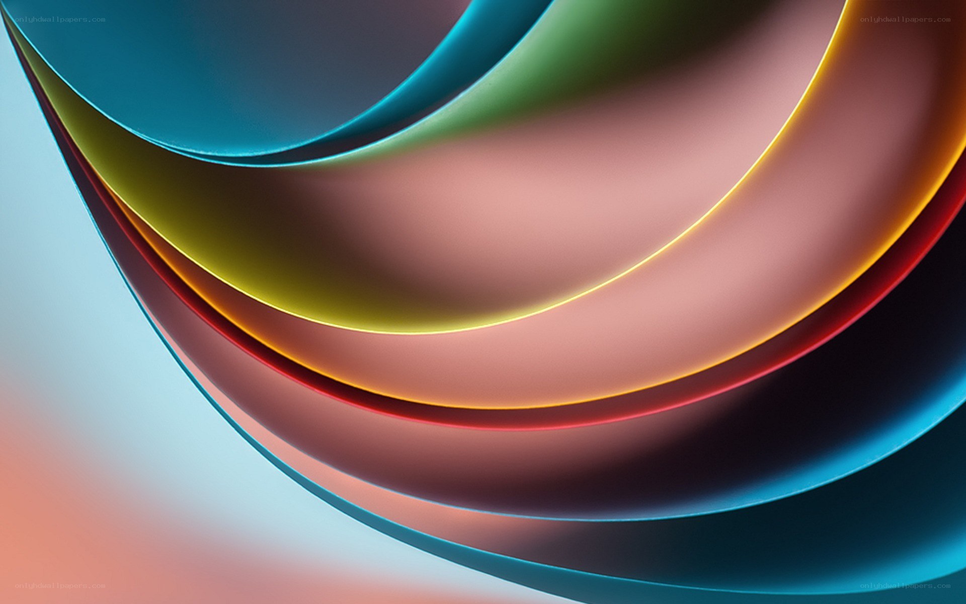 Colorful abstract swirls