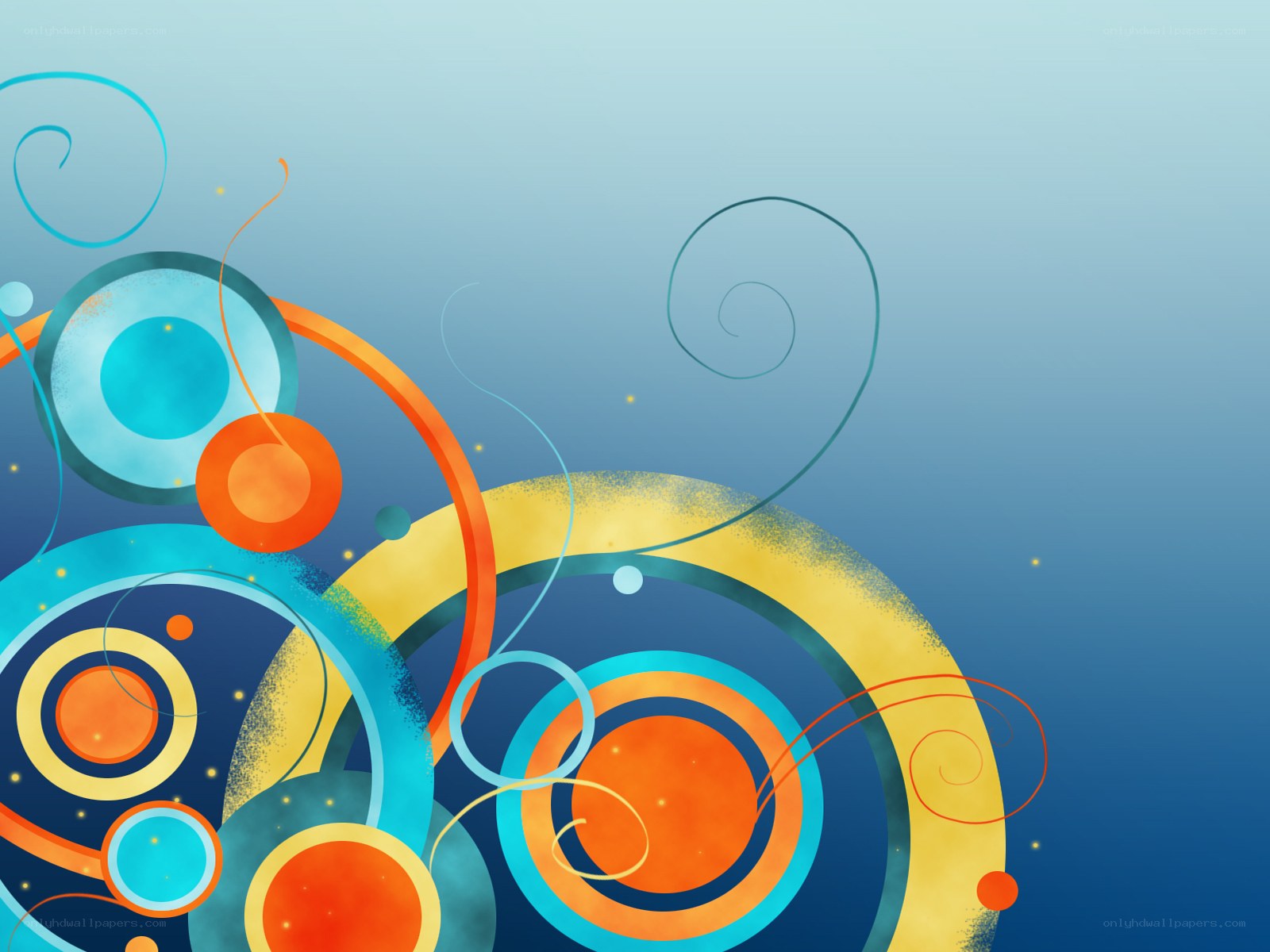 colorful abstract swirls