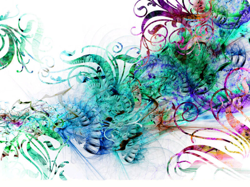 colorful abstract swirls