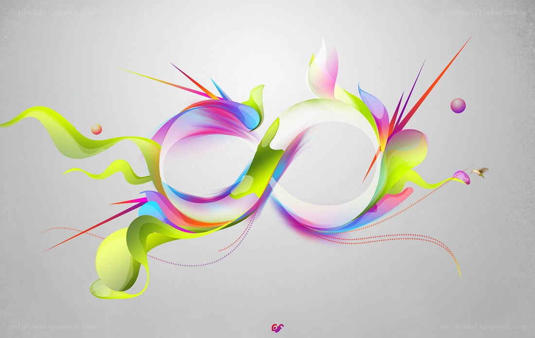 colorful abstract swirls