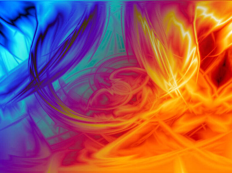 Colorful Abstract Swirls — Blue, Dynamic, Light Streaks, Colors