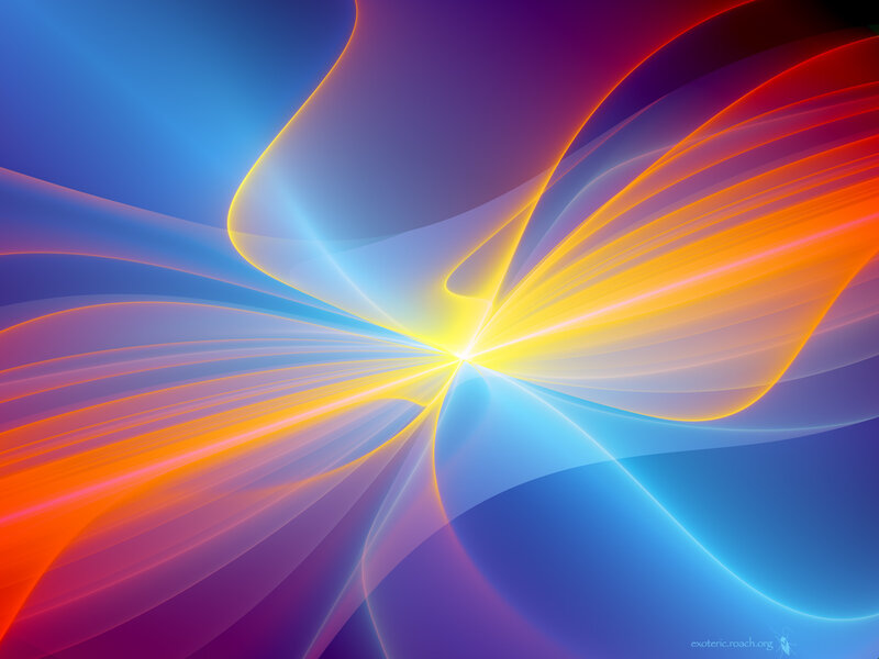 Colorful Abstract Swirls — Blue, Dynamic, Light