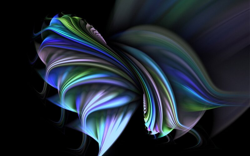 Colorful Abstract Swirls — Blue, Dynamic, Light Trails