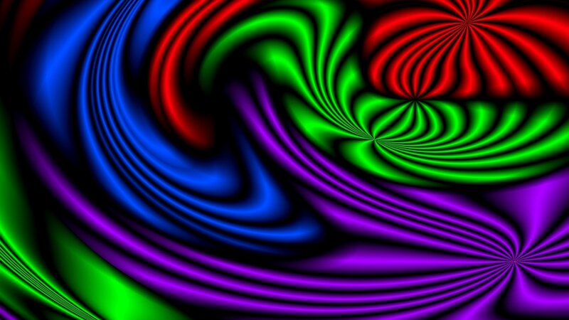 Colorful Abstract Swirls — Blue, Dynamic, Lines