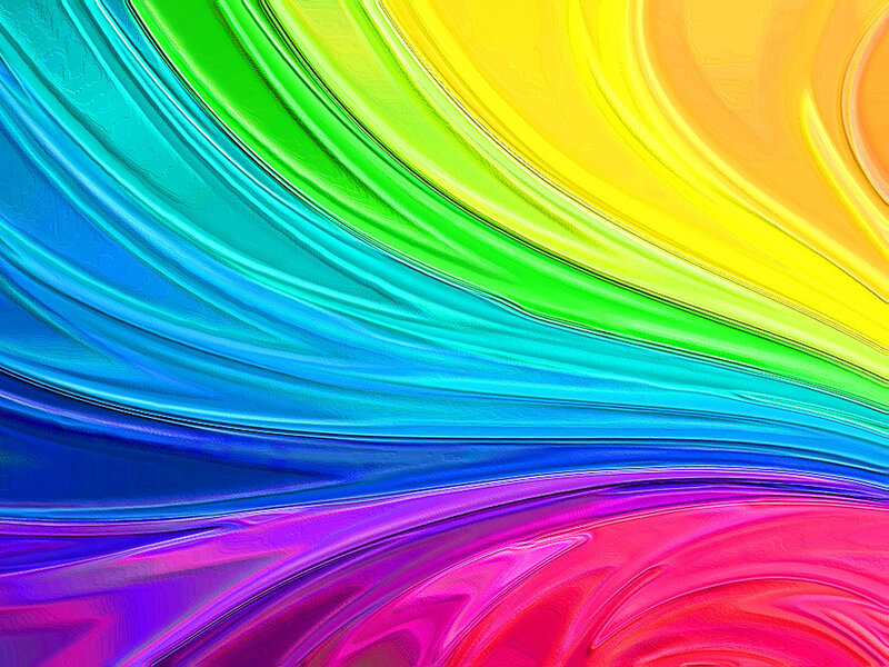 Colorful Abstract Swirls — Blue