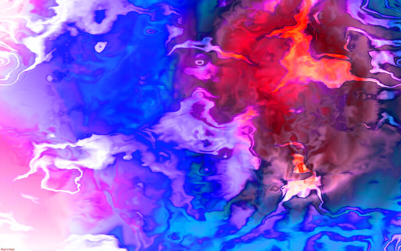 Colorful Abstract Swirls — Blue, Vibrant, Colors, Patterns, Purple