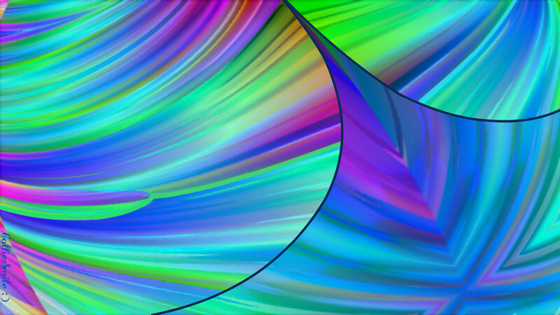 Colorful Abstract Swirls — Blue, Vibrant, Curved Lines