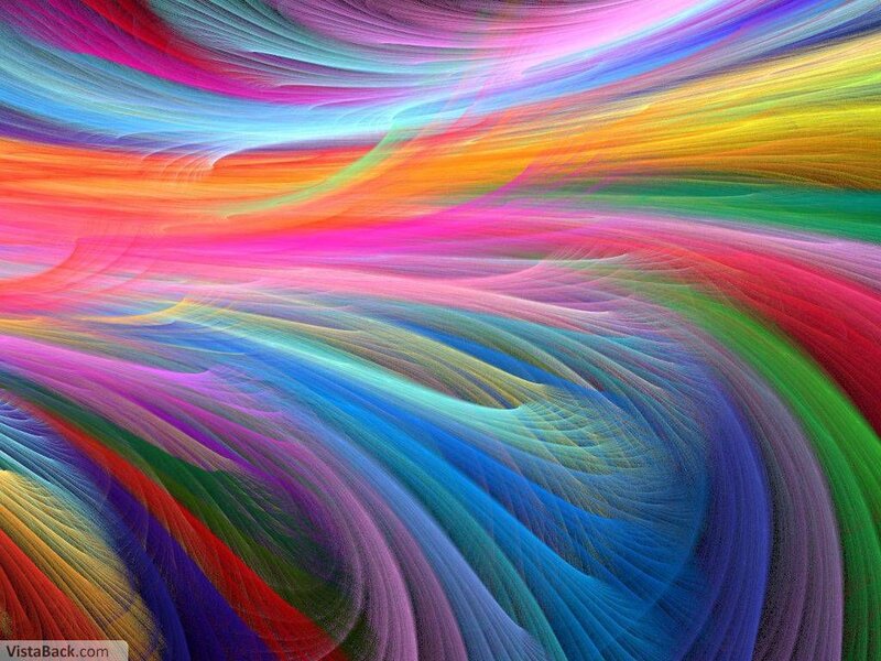 Colorful Abstract Swirls — Blue, Vibrant, Lines, Colors, Pink