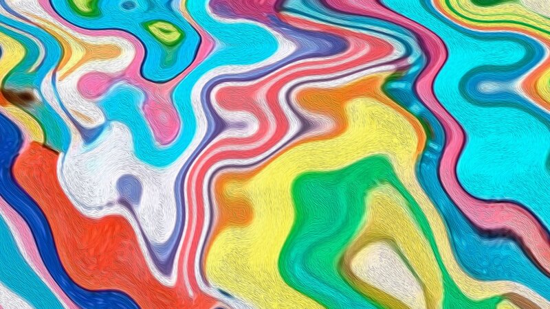 Colorful Abstract Swirls — Blue, Vibrant, Lines, Patterns