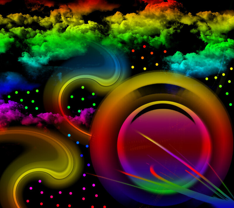 Colorful Abstract Swirls — Green