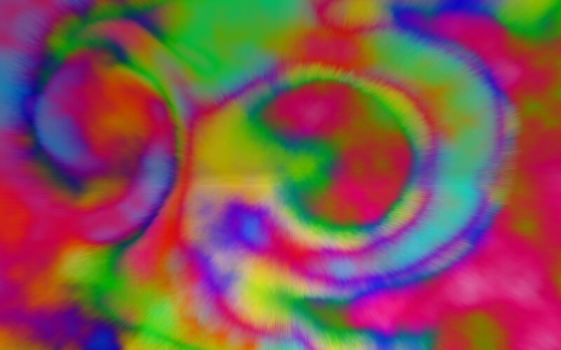 Colorful Abstract Swirls — Green, Vibrant