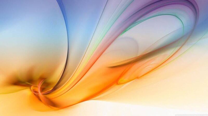 Colorful Abstract Swirls — Orange, Calm