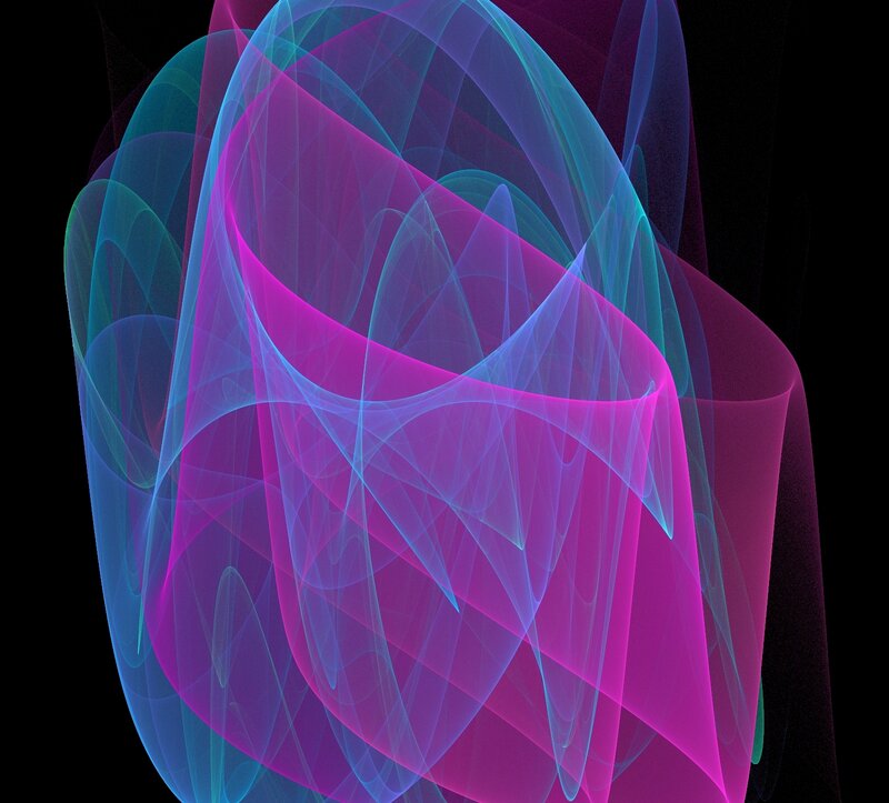 Colorful Abstract Swirls — Pink
