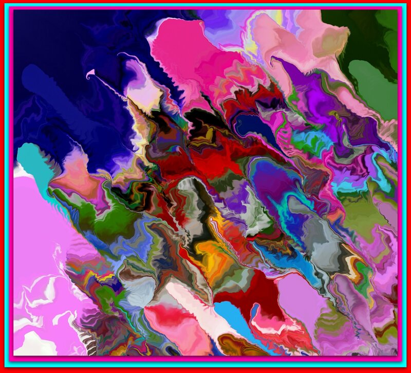 Colorful Abstract Swirls — Pink, Vibrant, Patterns