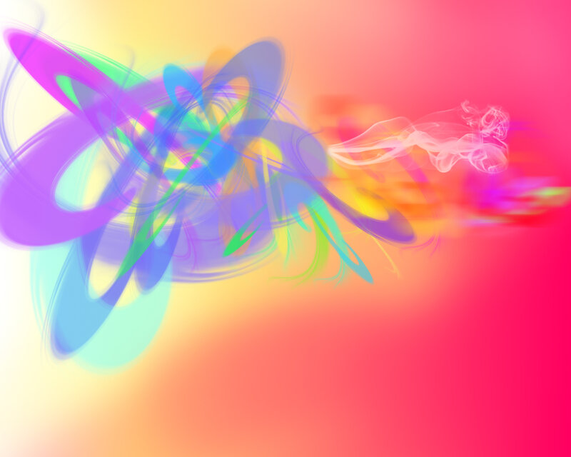 Colorful Abstract Swirls — Pink, Vibrant, Smoke