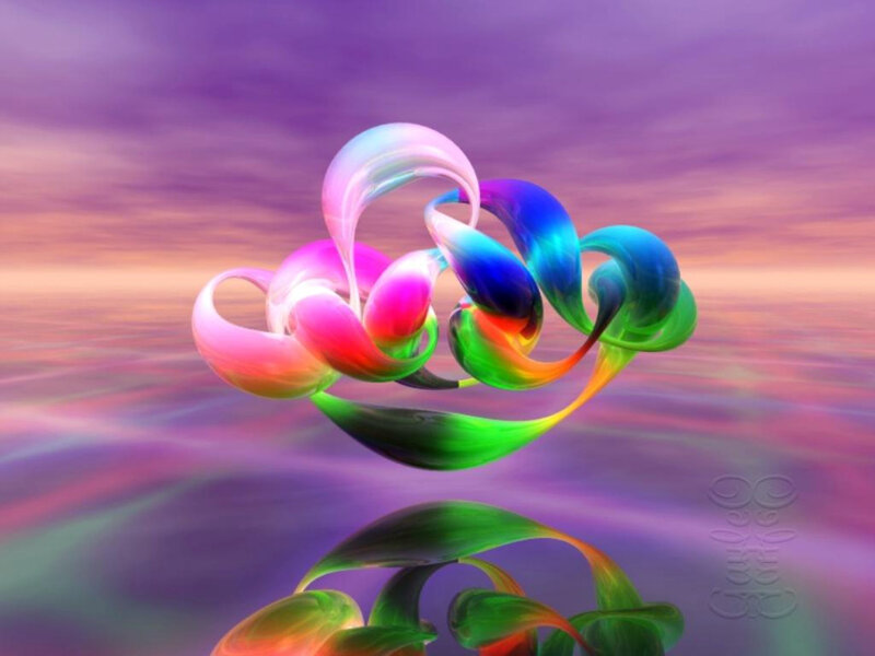 Colorful Abstract Swirls — Purple, Dreamy