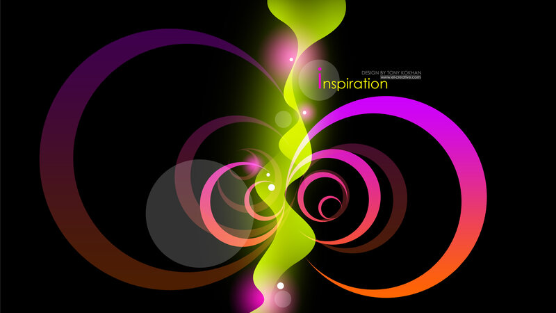 Colorful Abstract Swirls — Purple, Dynamic, Circles