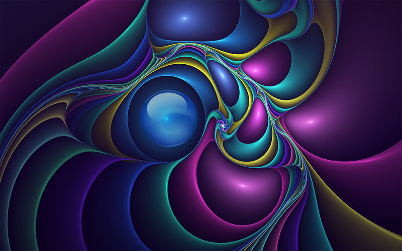 Colorful Abstract Swirls — Purple