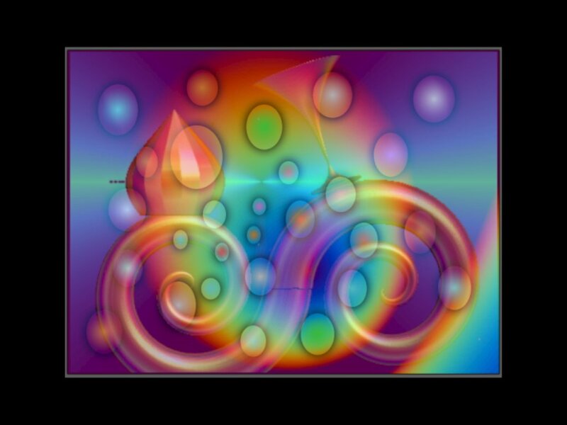 Colorful Abstract Swirls — Purple, Vibrant, Circles