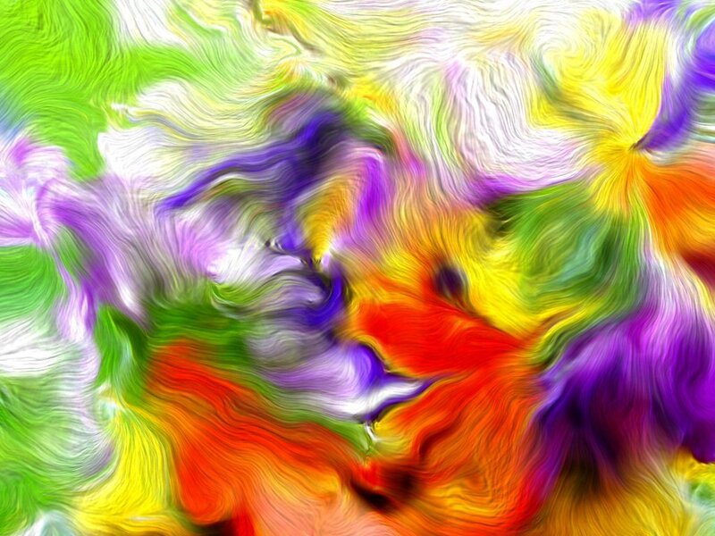 Colorful Abstract Swirls — Purple, Vibrant, Colors, Patterns