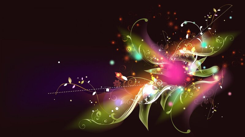 Colorful Abstract Swirls — Purple, Vibrant