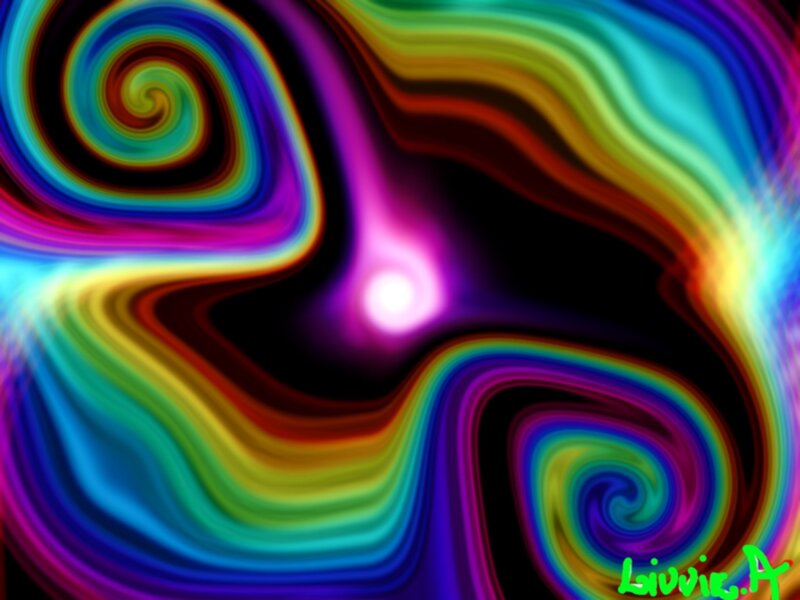 Colorful Abstract Swirls — Rainbow