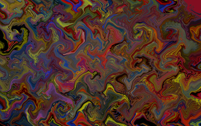 Colorful Abstract Swirls — Red, Chaotic