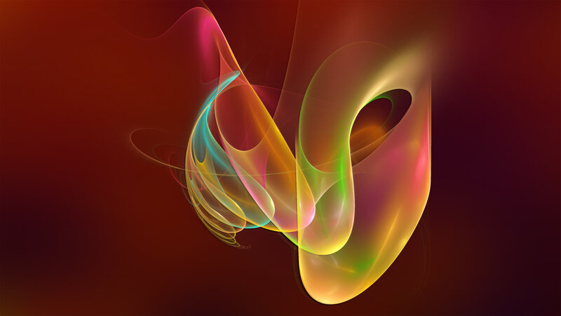 Colorful Abstract Swirls — Red, Dynamic, Light, Curves