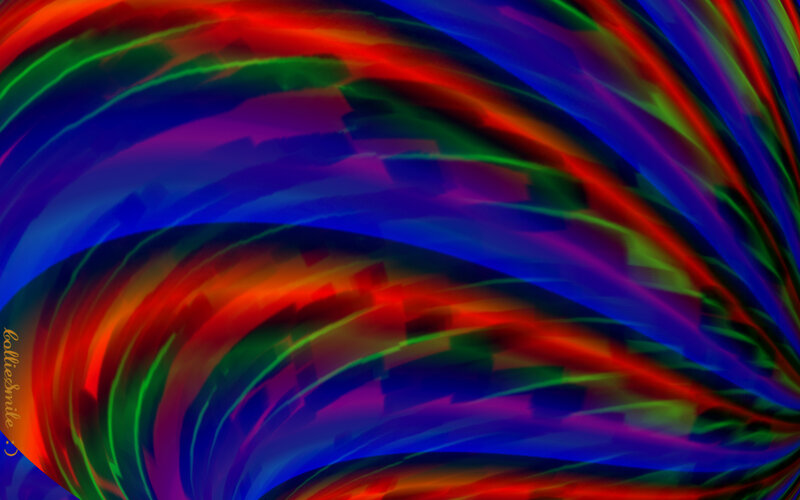 Colorful Abstract Swirls — Red, Dynamic, Light Streaks