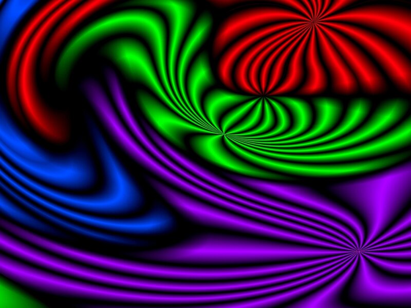 Colorful Abstract Swirls — Red, Hypnotic