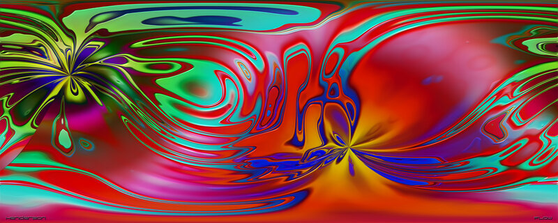 Colorful Abstract Swirls — Red