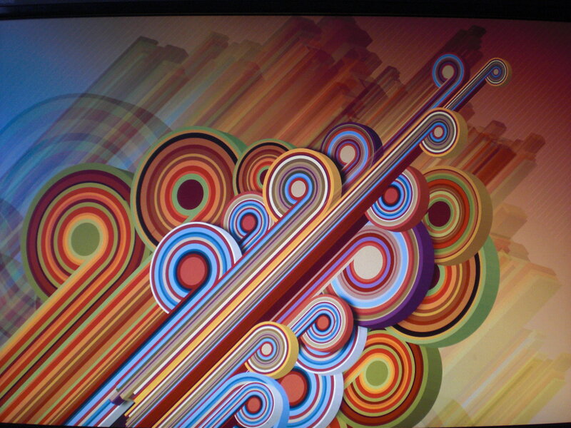 Colorful Abstract Swirls — Red, Vibrant, Circles, Lines, Background