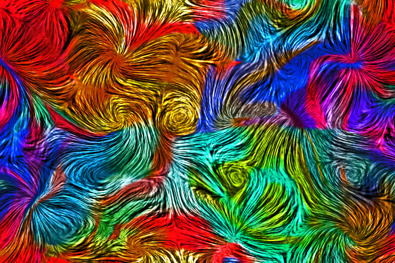 Colorful Abstract Swirls — Red, Vibrant, Colors, Patterns, Blue
