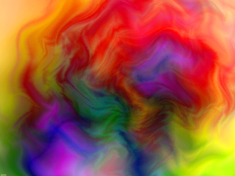 Colorful Abstract Swirls — Red, Vibrant, Colors, Patterns, Yellow