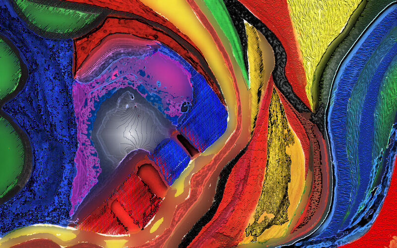 Colorful Abstract Swirls — Red, Vibrant, Colors, Texture