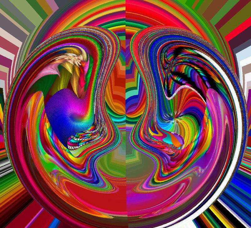 Colorful Abstract Swirls — Red, Vibrant, Colors