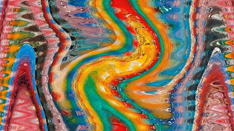 Colorful Abstract Swirls — Red, Vibrant, Lines, Shapes