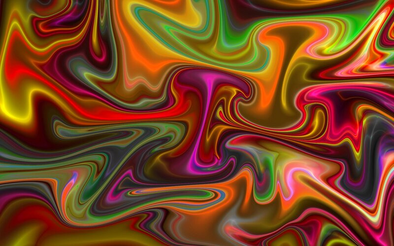 Colorful Abstract Swirls — Red, Vibrant, Waves