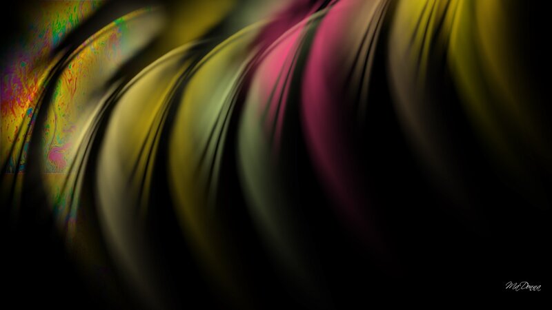 Colorful Abstract Swirls — Yellow, Dynamic, Colors
