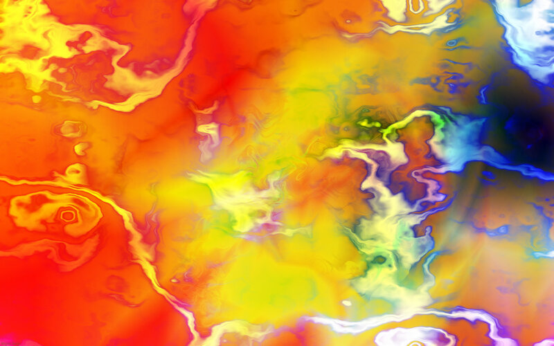 Colorful Abstract Swirls — Yellow, Vibrant, Colors