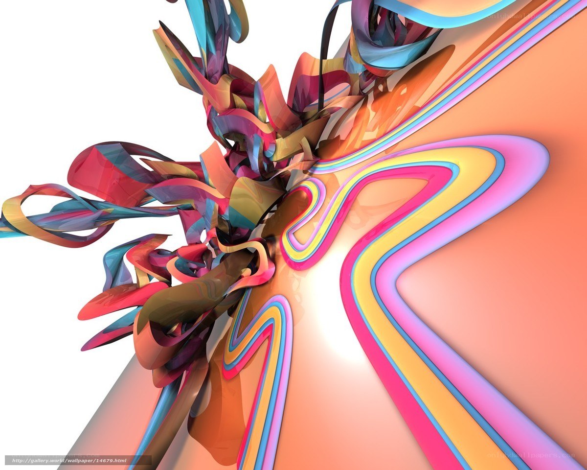 Colorful abstract swirls