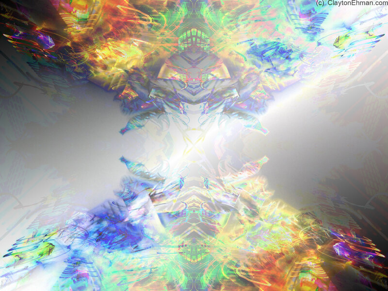 Colorful abstract symmetrical artwork