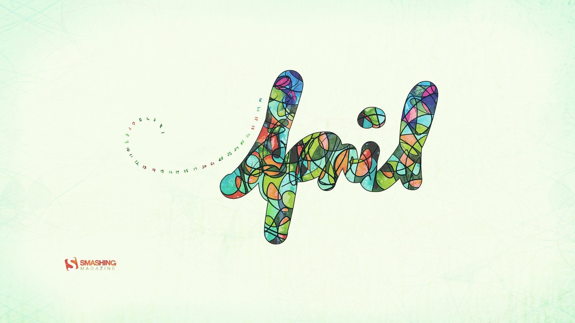 colorful abstract text art